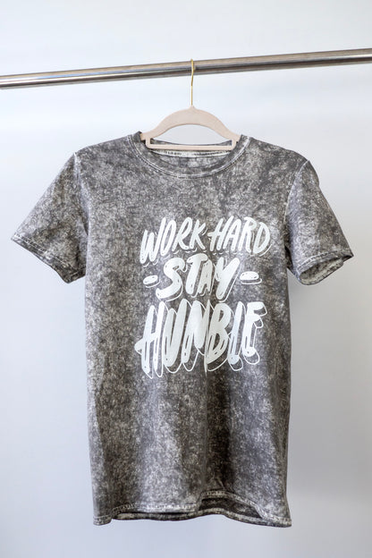 Work Hard, Stay Humble White Wash T-shirt