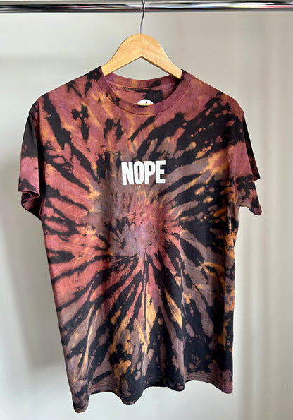 T-shirt Bleached Spiral NOPE