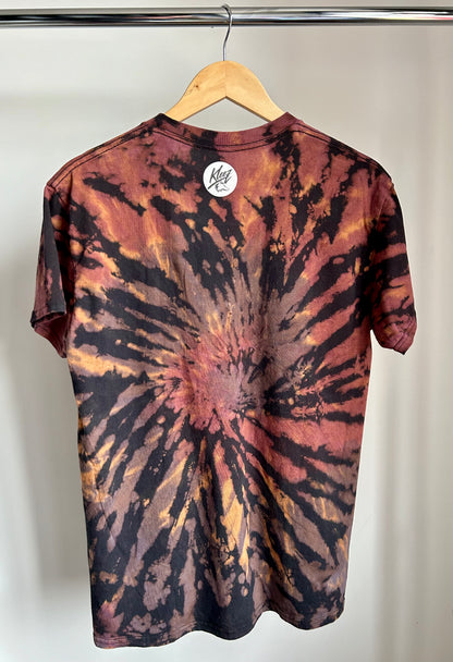 T-shirt Bleached Spiral NOPE