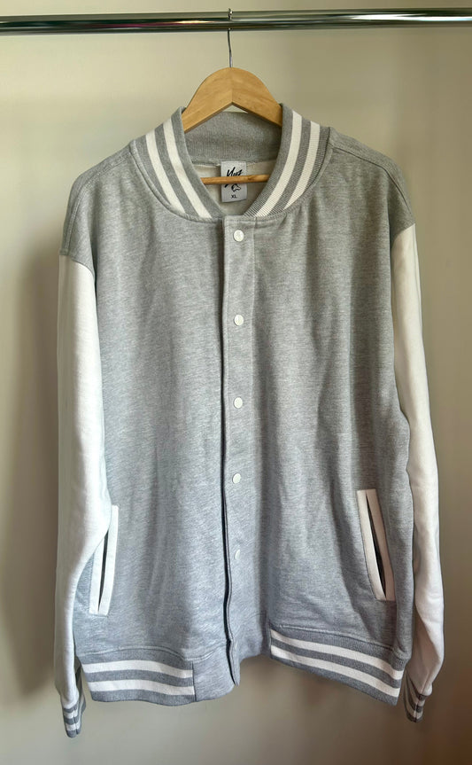 Grey&White Varsity Jacket