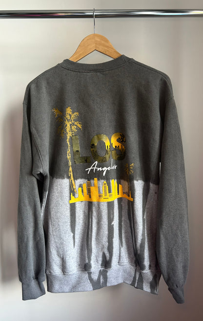 Tie Dye Grey Sweatshirt LOS ANGELES