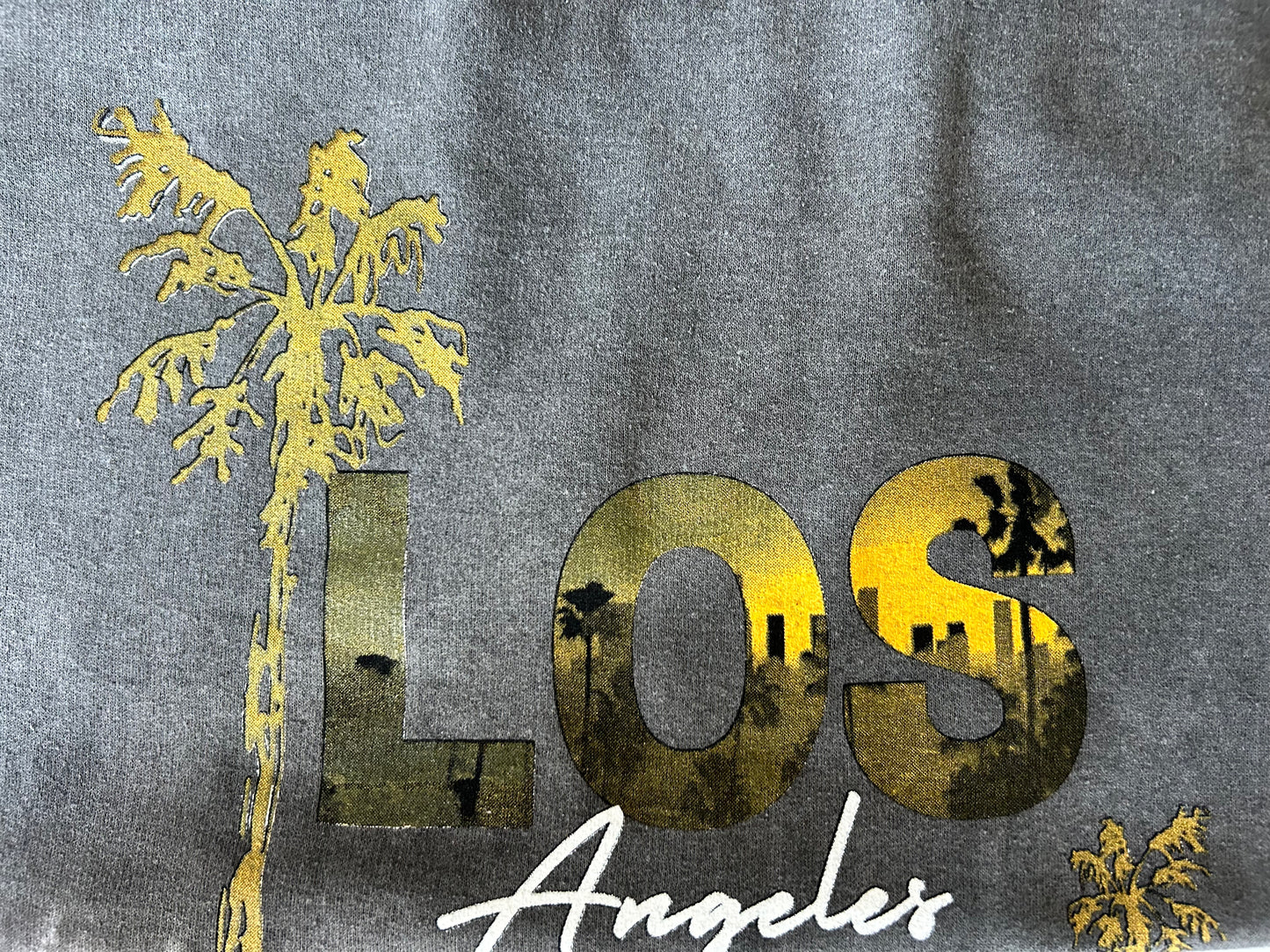 Tie Dye Grey Sweatshirt LOS ANGELES